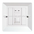 1 port 86 type rj45 socket wall face plate,1 Port Cat6 Wall Face Plate